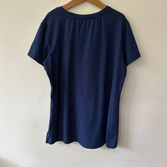 Amazon Activewear T-shirt Womens Large Blue Athletic Top Short Sleeve Tee - Picture 4 of 4